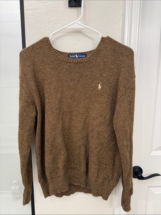 Ralph Lauren Sweaters - Vintage Ralph Lauren Heathered Brown Crewneck Sweater